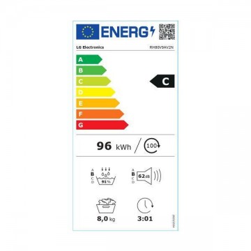 LG RH80V9AV2N Στεγνωτήριο 8kg με Αντλία Θερμότητας LG RH80V9AV2N Στεγνωτήριο 8kg με Αντλία Θερμότητας
